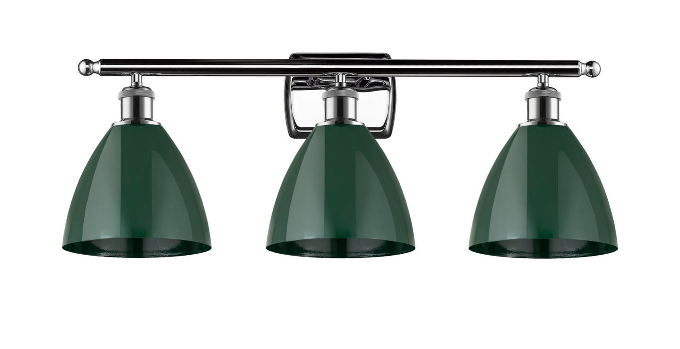 Innovations 516-3W-PC-MBD-75-GR Three Light Bath Vanity, Polished Chrome