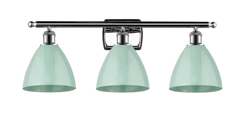 Innovations 516-3W-PC-MBD-75-SF Three Light Bath Vanity, Polished Chrome