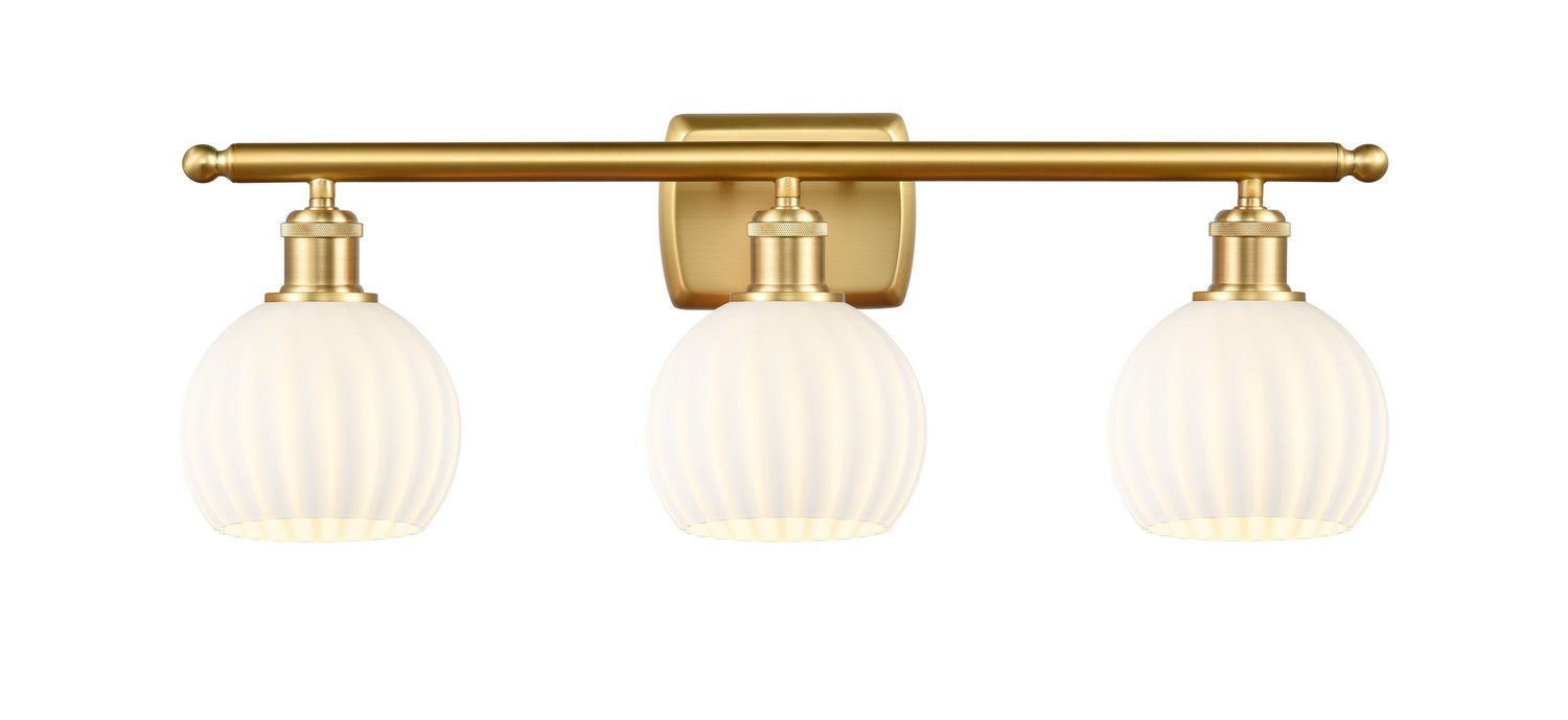 Innovations 516-3W-SG-G1217-6WV LED Bath Vanity, Satin Gold