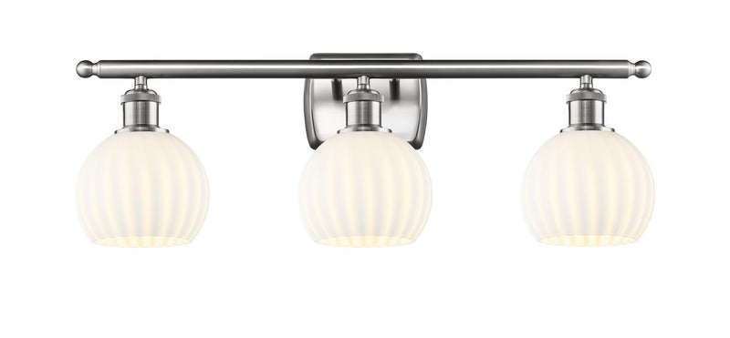 Innovations 516-3W-SN-G1217-6WV LED Bath Vanity, Brushed Satin Nickel
