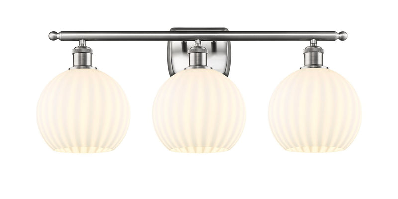 Innovations 516-3W-SN-G1217-8WV LED Bath Vanity, Brushed Satin Nickel