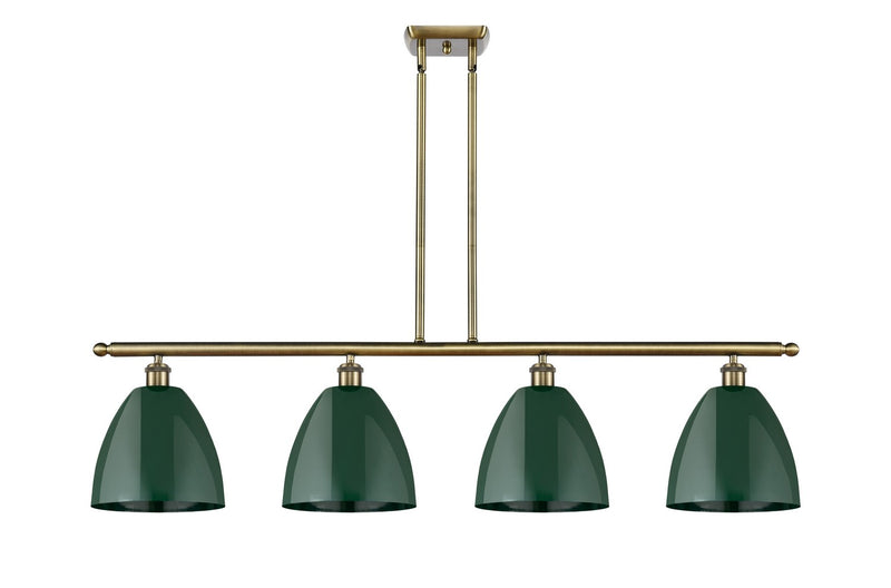 Innovations 516-4I-AB-MBD-9-GR Four Light Island Pendant, Antique Brass