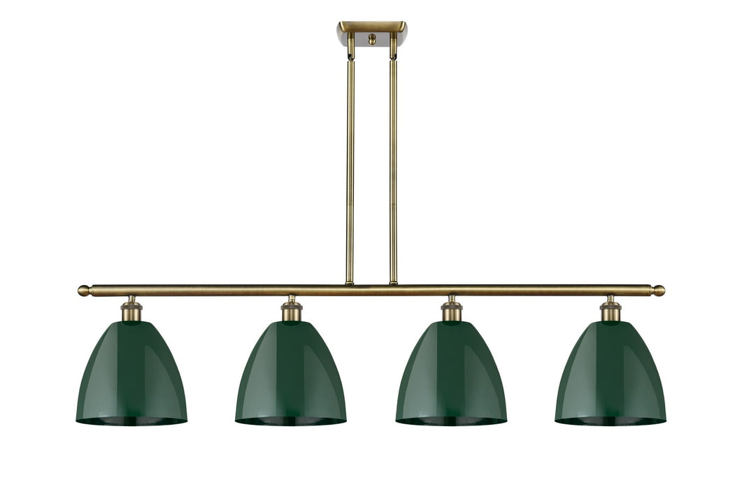 Innovations 516-4I-AB-MBD-9-GR Four Light Island Pendant, Antique Brass