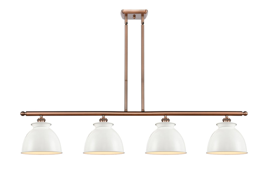 Innovations 516-4I-AC-M14-W Four Light Island Pendant, Antique Copper