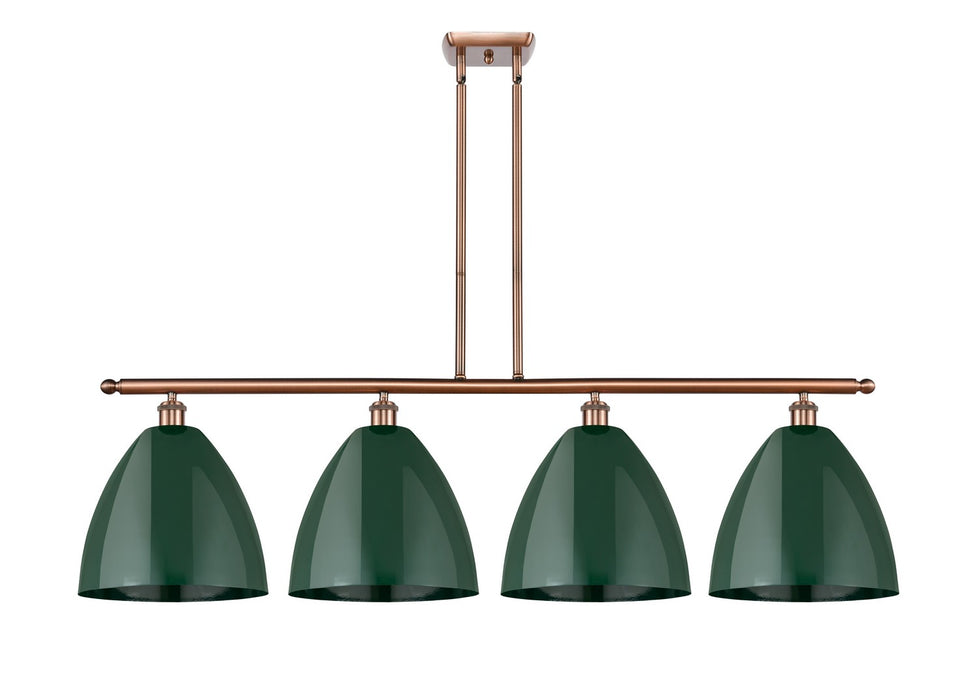 Innovations 516-4I-AC-MBD-12-GR Four Light Island Pendant, Antique Copper