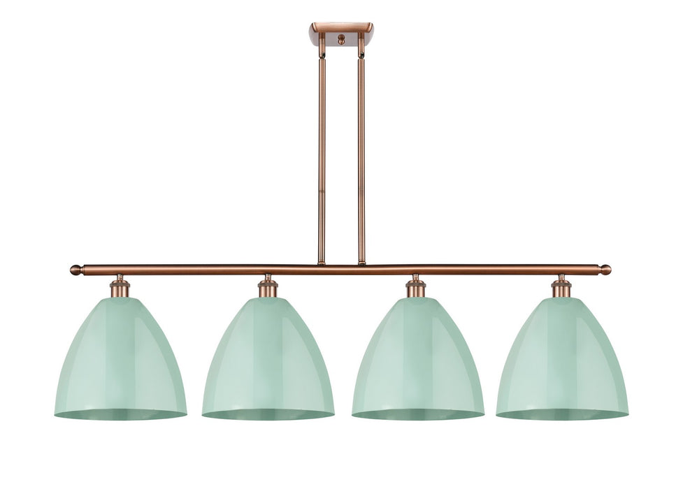 Innovations 516-4I-AC-MBD-12-SF Four Light Island Pendant, Antique Copper