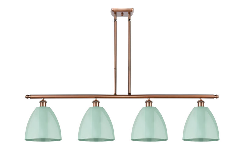Innovations 516-4I-AC-MBD-9-SF Four Light Island Pendant, Antique Copper
