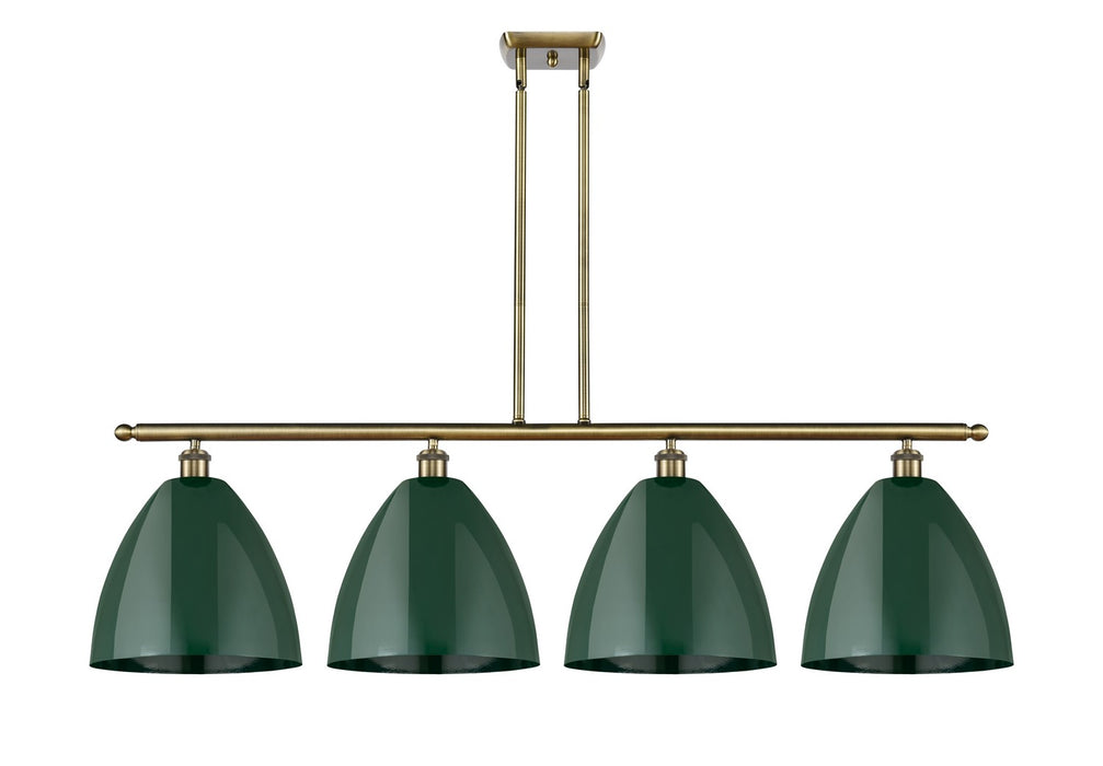 Innovations 516-4I-AB-MBD-12-GR Four Light Island Pendant, Antique Brass