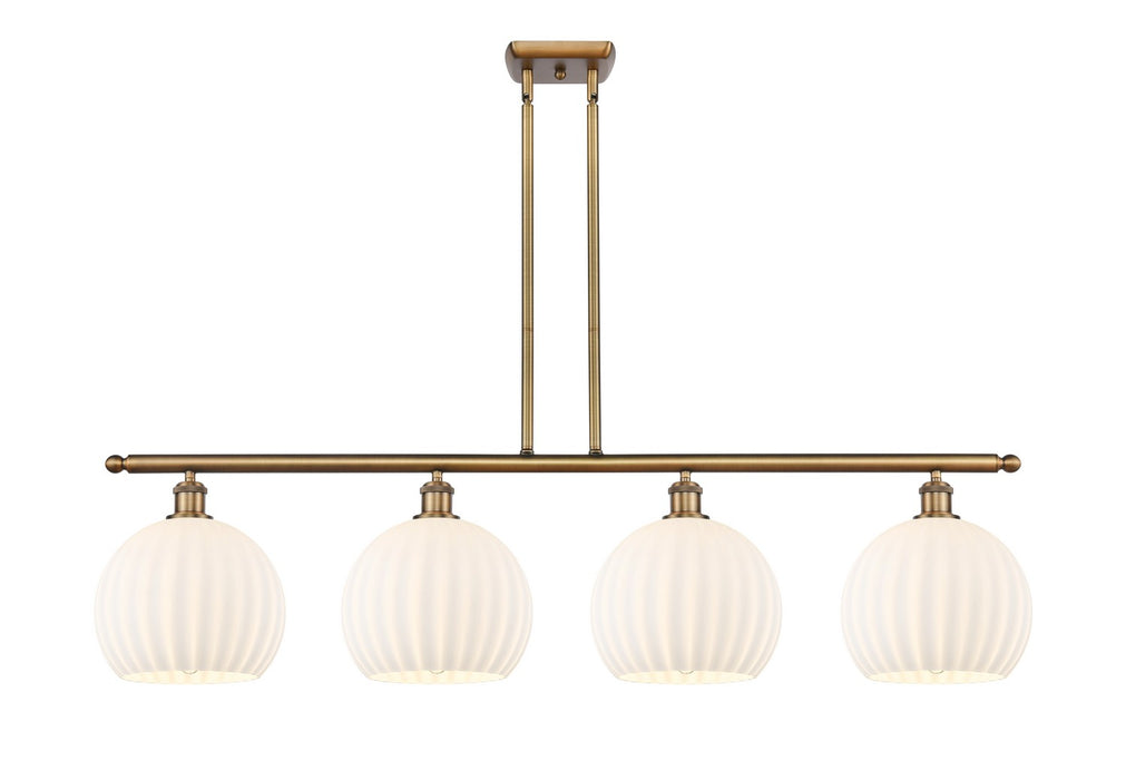 Innovations 516-4I-BB-G1217-10WV LED Island Pendant, Brushed Brass