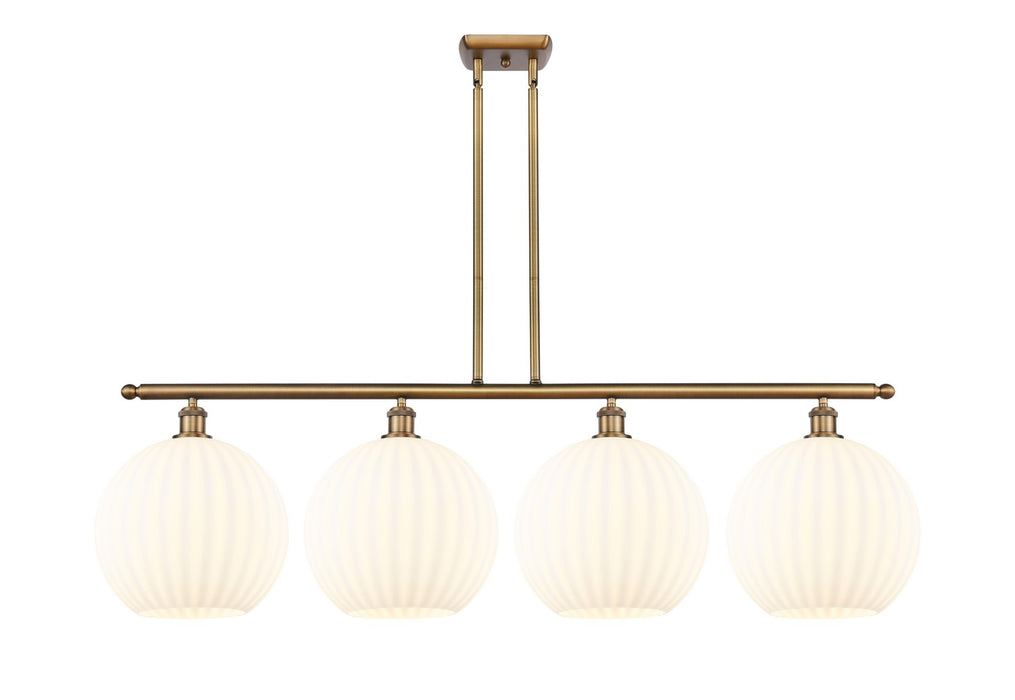 Innovations 516-4I-BB-G1217-12WV LED Island Pendant, Brushed Brass