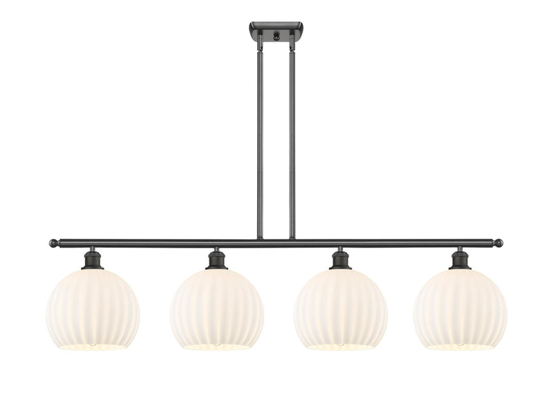 Innovations 516-4I-OB-G1217-10WV LED Island Pendant, Oil Rubbed Bronze