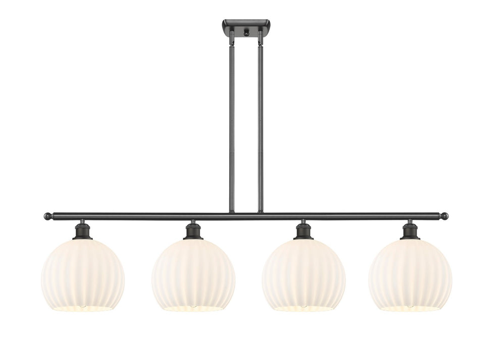 Innovations 516-4I-OB-G1217-10WV LED Island Pendant, Oil Rubbed Bronze