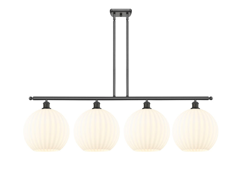 Innovations 516-4I-OB-G1217-12WV LED Island Pendant, Oil Rubbed Bronze