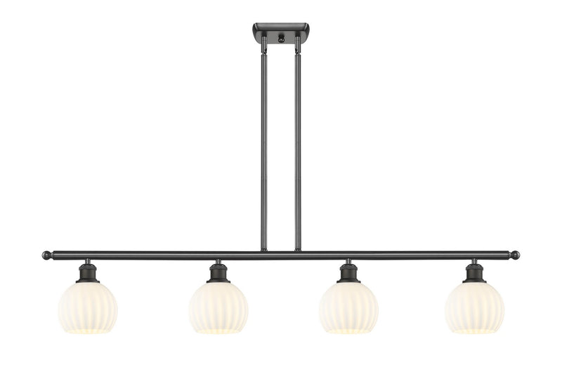 Innovations 516-4I-OB-G1217-6WV LED Island Pendant, Oil Rubbed Bronze