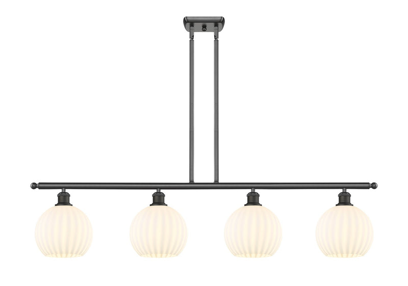 Innovations 516-4I-OB-G1217-8WV LED Island Pendant, Oil Rubbed Bronze