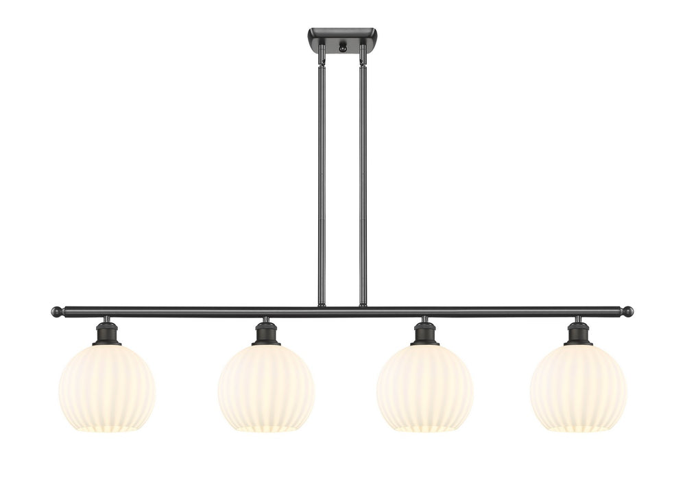 Innovations 516-4I-OB-G1217-8WV LED Island Pendant, Oil Rubbed Bronze