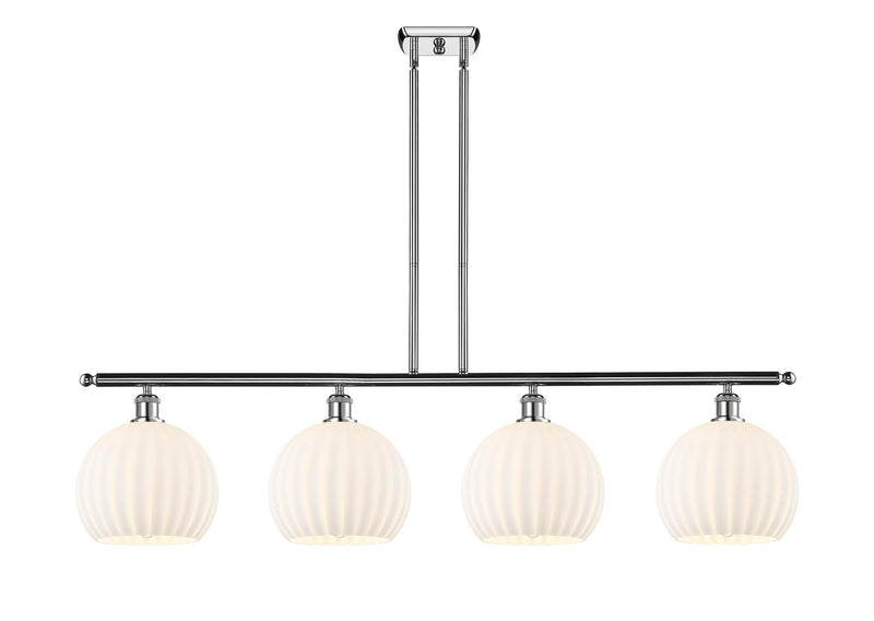 Innovations 516-4I-PC-G1217-10WV LED Island Pendant, Polished Chrome