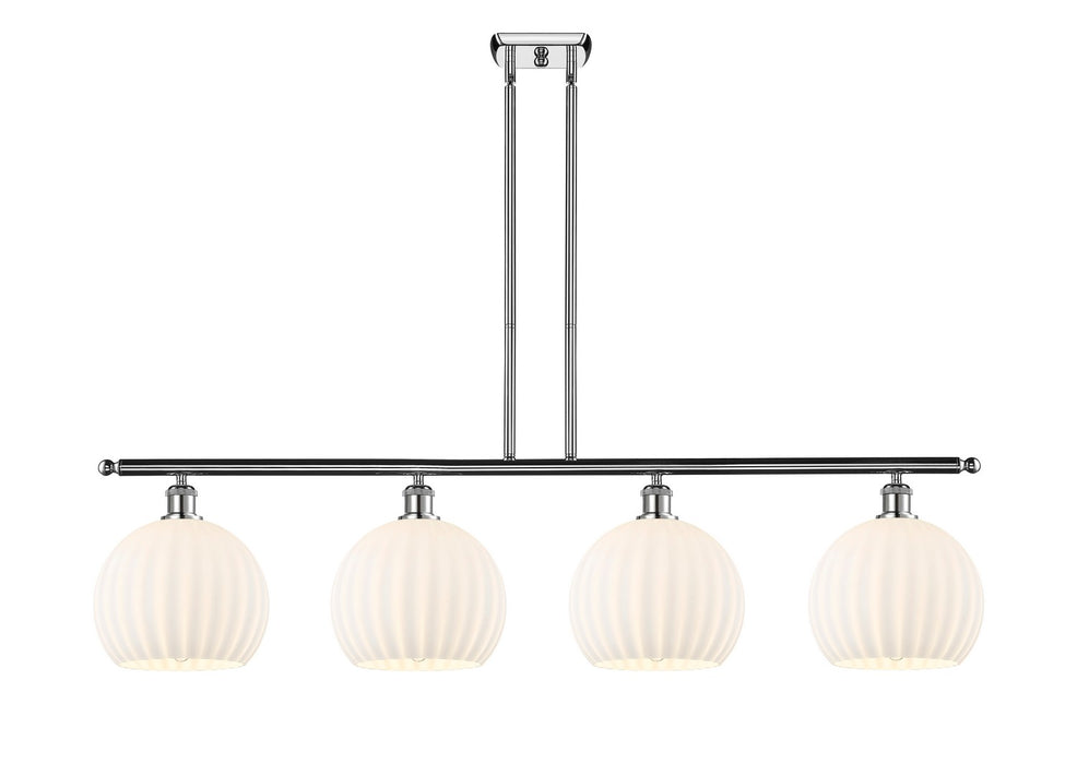 Innovations 516-4I-PC-G1217-10WV LED Island Pendant, Polished Chrome