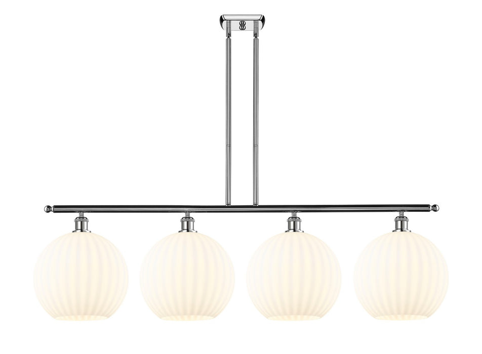 Innovations 516-4I-PC-G1217-12WV LED Island Pendant, Polished Chrome