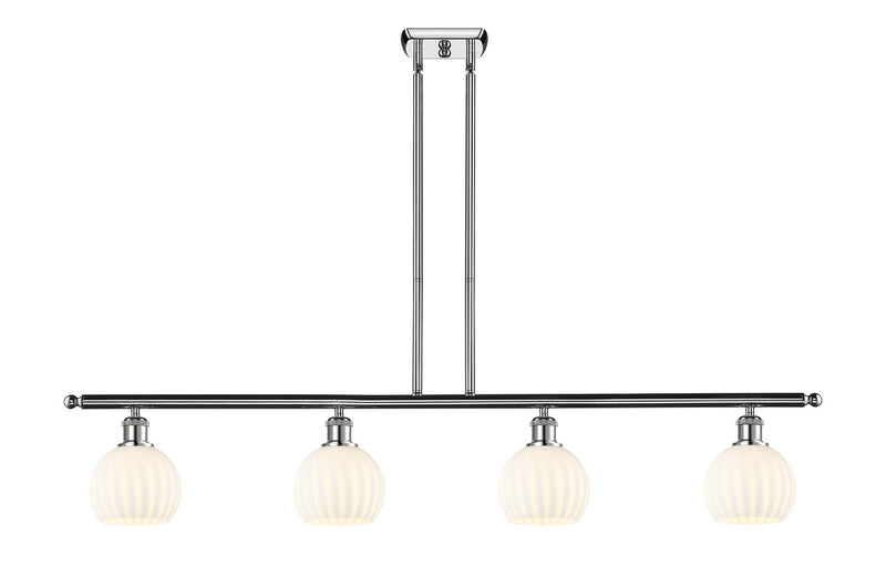 Innovations 516-4I-PC-G1217-6WV LED Island Pendant, Polished Chrome
