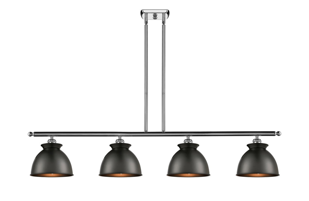 Innovations 516-4I-PC-M14-BK Four Light Island Pendant, Polished Chrome