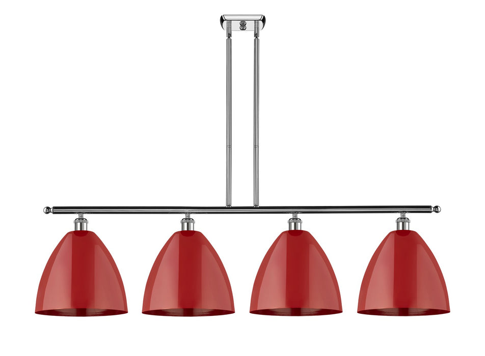 Innovations 516-4I-PC-MBD-12-RD Four Light Island Pendant, Polished Chrome