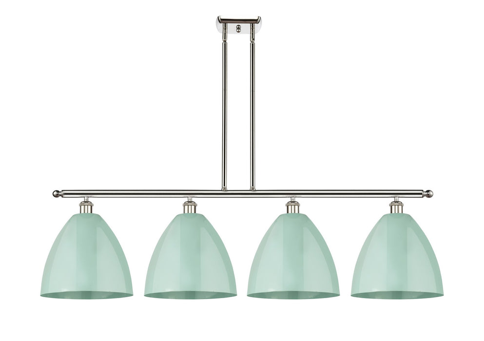 Innovations 516-4I-PN-MBD-12-SF Four Light Island Pendant, Polished Nickel