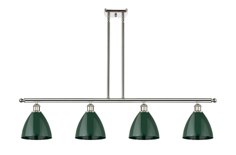 Innovations 516-4I-PN-MBD-75-GR Four Light Island Pendant, Polished Nickel