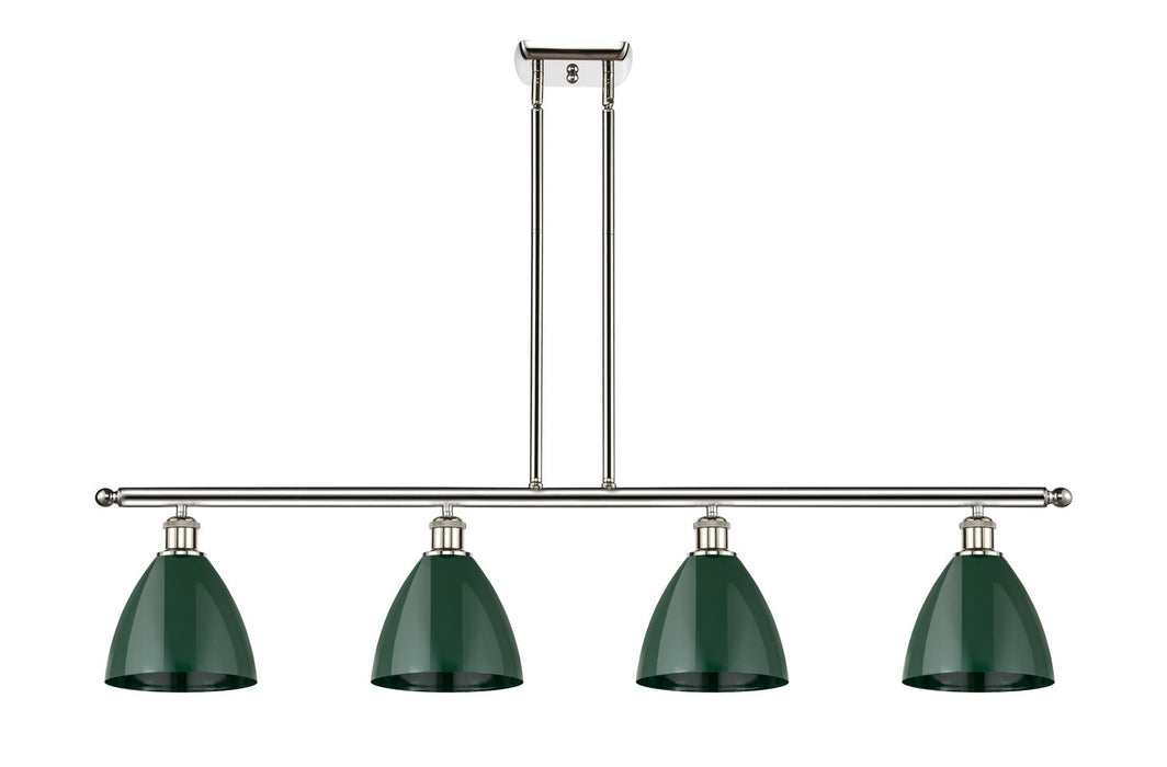 Innovations 516-4I-PN-MBD-75-GR Four Light Island Pendant, Polished Nickel