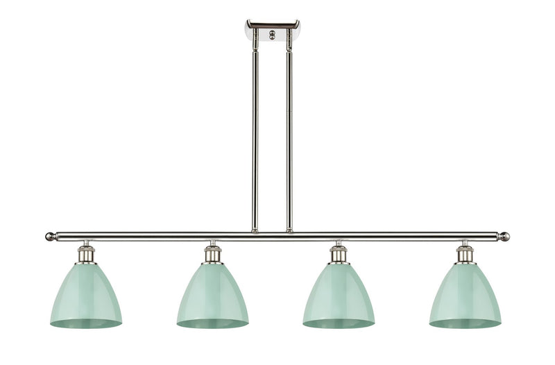 Innovations 516-4I-PN-MBD-75-SF Four Light Island Pendant, Polished Nickel