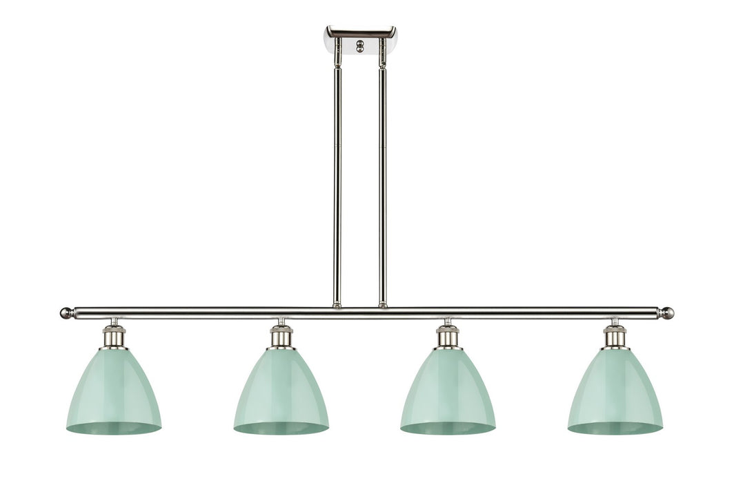 Innovations 516-4I-PN-MBD-75-SF Four Light Island Pendant, Polished Nickel