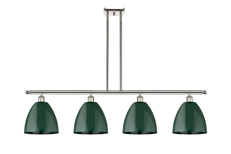 Innovations 516-4I-PN-MBD-9-GR Four Light Island Pendant, Polished Nickel