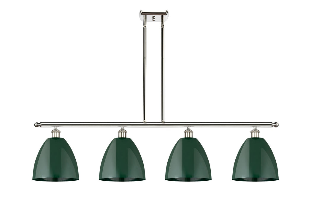 Innovations 516-4I-PN-MBD-9-GR Four Light Island Pendant, Polished Nickel