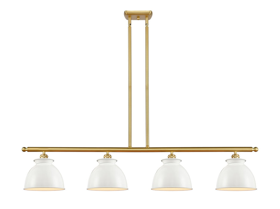 Innovations 516-4I-SG-M14-W Four Light Island Pendant, Satin Gold