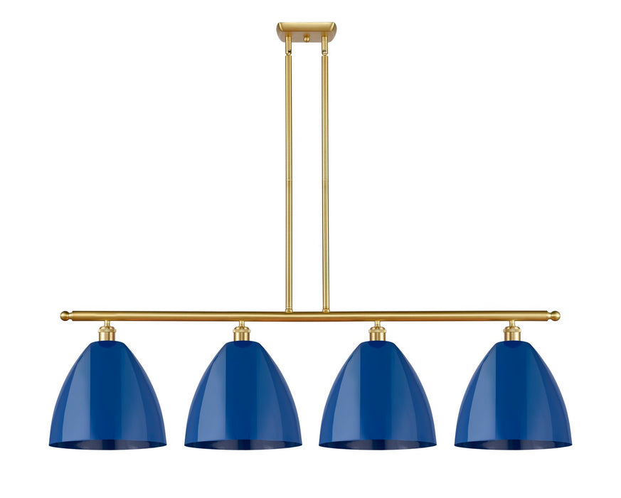 Innovations 516-4I-SG-MBD-12-BL Four Light Island Pendant, Satin Gold