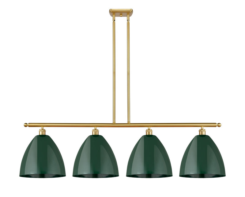 Innovations 516-4I-SG-MBD-12-GR Four Light Island Pendant, Satin Gold