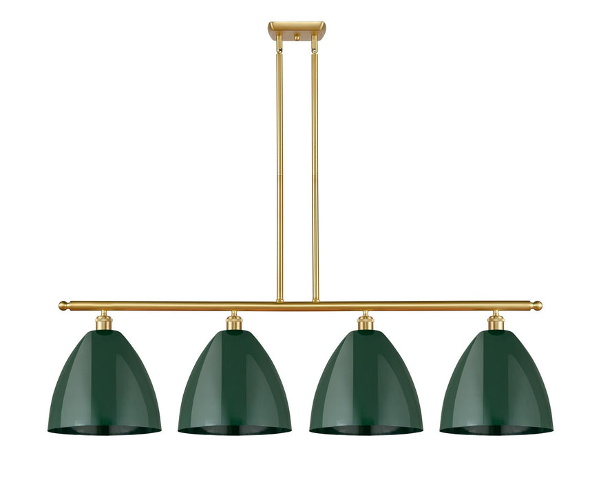 Innovations 516-4I-SG-MBD-12-GR Four Light Island Pendant, Satin Gold