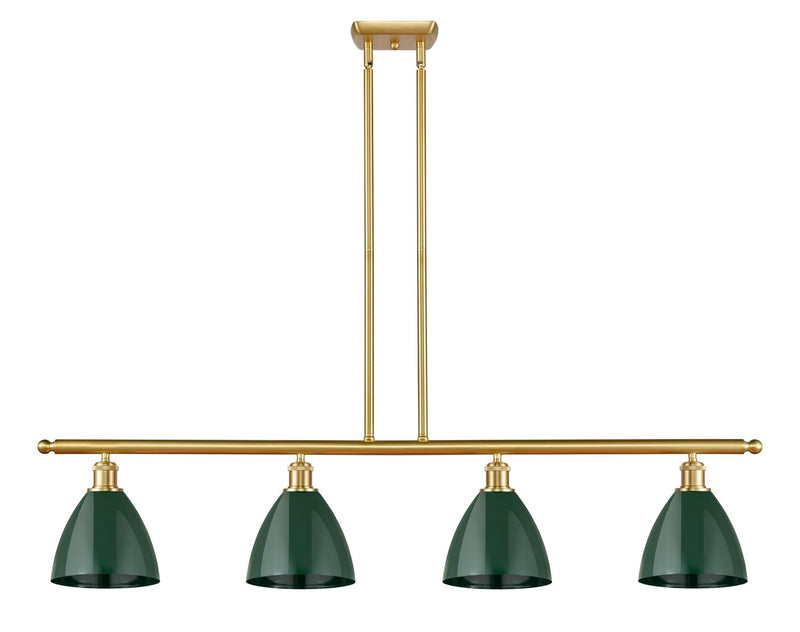 Innovations 516-4I-SG-MBD-75-GR Four Light Island Pendant, Satin Gold