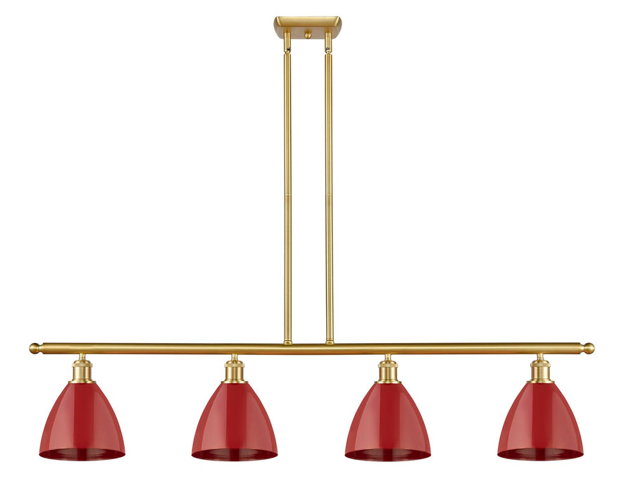 Innovations 516-4I-SG-MBD-75-RD Four Light Island Pendant, Satin Gold