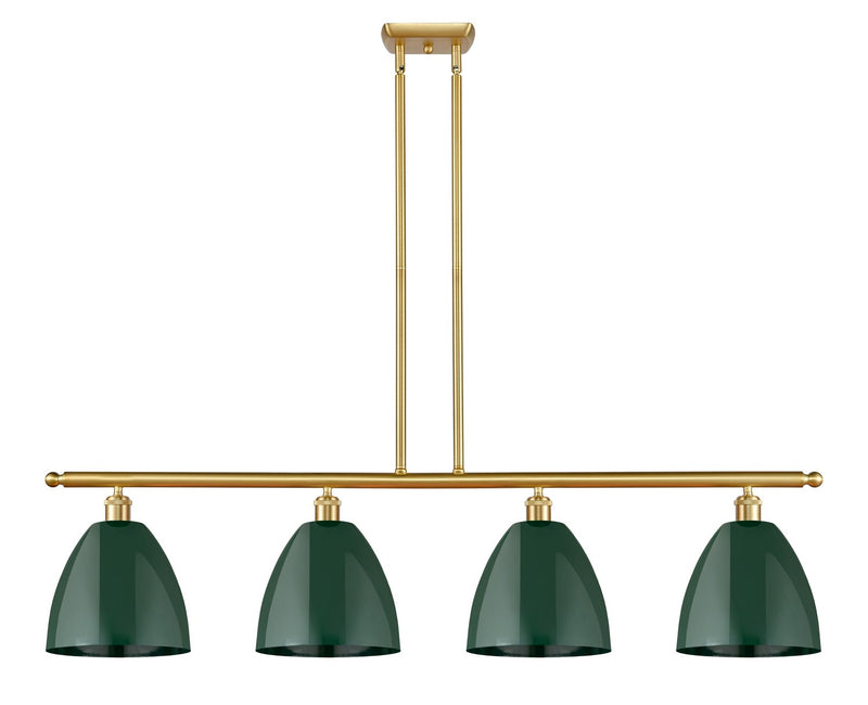Innovations 516-4I-SG-MBD-9-GR Four Light Island Pendant, Satin Gold