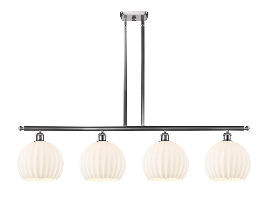 Innovations 516-4I-SN-G1217-10WV LED Island Pendant, Brushed Satin Nickel