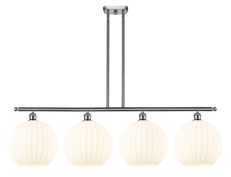 Innovations 516-4I-SN-G1217-12WV LED Island Pendant, Brushed Satin Nickel
