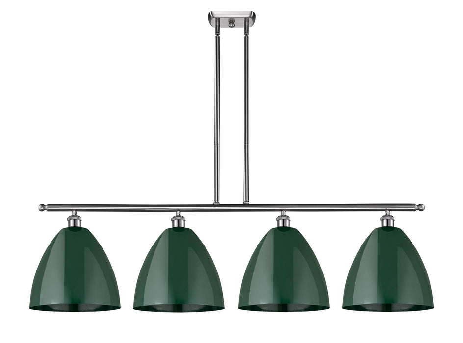 Innovations 516-4I-SN-MBD-12-GR Four Light Island Pendant, Brushed Satin Nickel