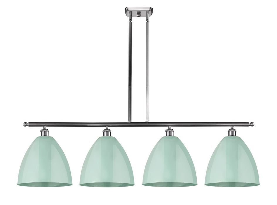Innovations 516-4I-SN-MBD-12-SF Four Light Island Pendant, Brushed Satin Nickel