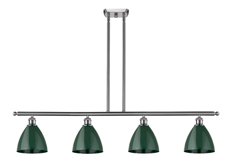 Innovations 516-4I-SN-MBD-75-GR Four Light Island Pendant, Brushed Satin Nickel
