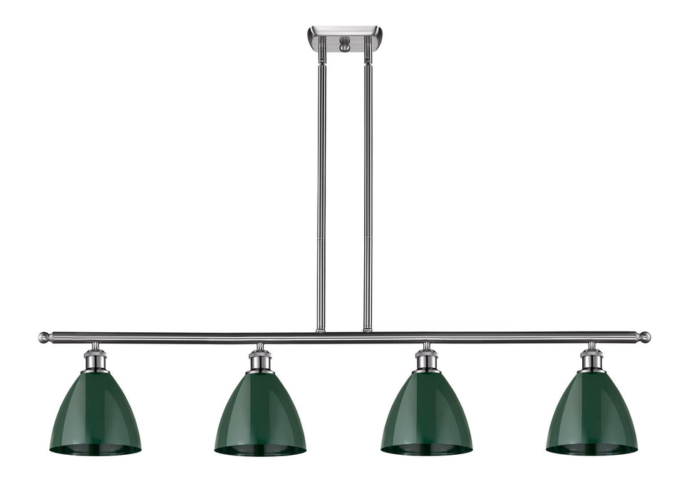 Innovations 516-4I-SN-MBD-75-GR Four Light Island Pendant, Brushed Satin Nickel