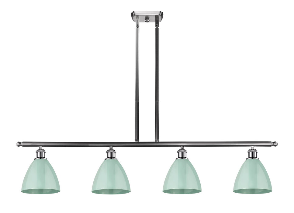 Innovations 516-4I-SN-MBD-75-SF Four Light Island Pendant, Brushed Satin Nickel
