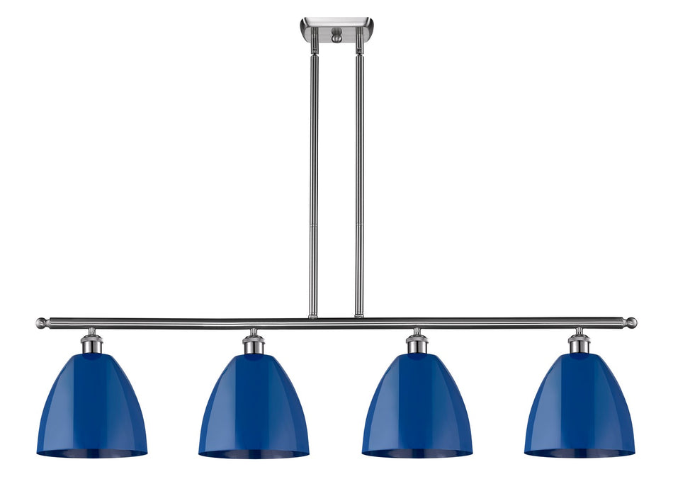 Innovations 516-4I-SN-MBD-9-BL Four Light Island Pendant, Brushed Satin Nickel
