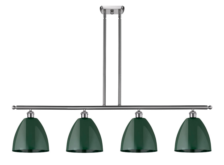 Innovations 516-4I-SN-MBD-9-GR Four Light Island Pendant, Brushed Satin Nickel
