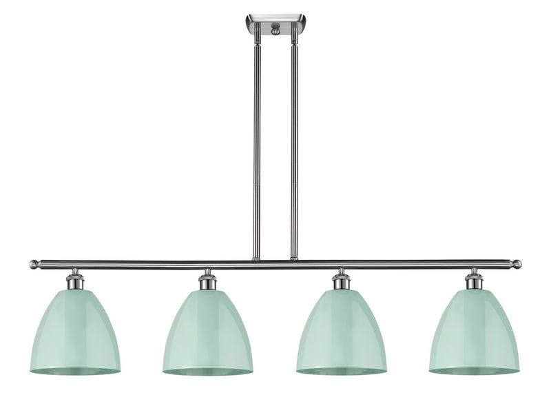 Innovations 516-4I-SN-MBD-9-SF Four Light Island Pendant, Brushed Satin Nickel